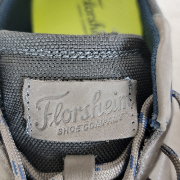 Florsheim Men's Gray Nubuck Frenzi T-Toe Preppy Modern Casual Oxford Sneaker 8M - Picture 5 of 14